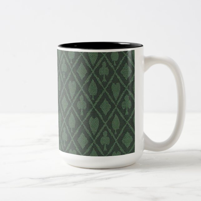 Hearts Diamonds Spades Clubs Pattern Mug (Right)