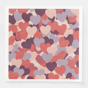 Hearts Dinner Napkins