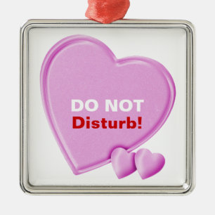 Hearts Do Not Disturb Door Hanger Ornament