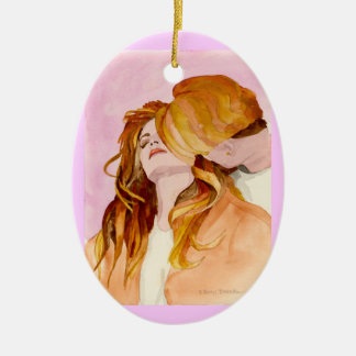 Hearts Expression Ceramic Ornament