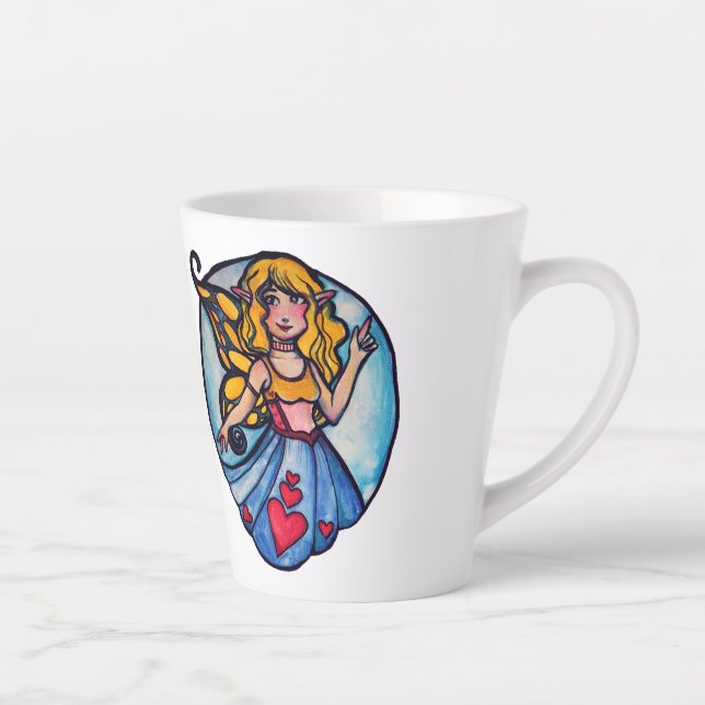 Hearts Fairy                                       Latte Mug (Right)
