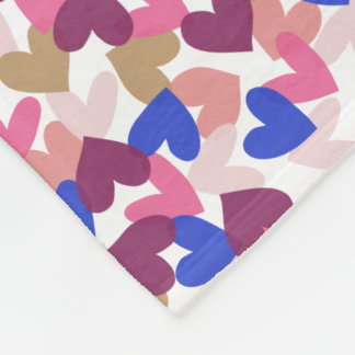Hearts Fleece Blanket