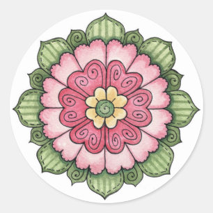 Hearts Flower - Stickers