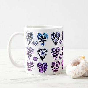 Hearts & Flowers Modern Colour Pop Coffee Mug
