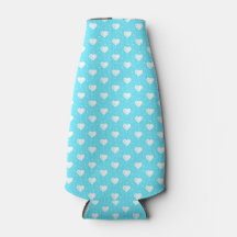 Hearts foam bottle cooler