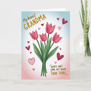 Hearts For Grandma Card