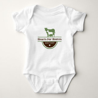 Hearts For Hooves Logo  Baby Bodysuit