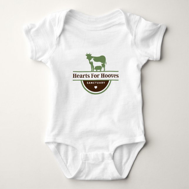 Hearts For Hooves Logo  Baby Bodysuit (Front)