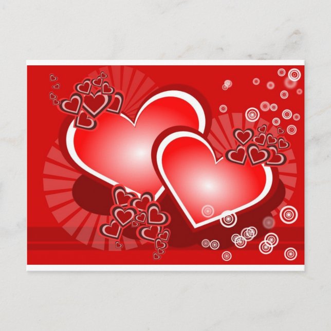 Hearts for Love Postcard (Front)