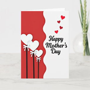 Hearts For Mothers Day Card