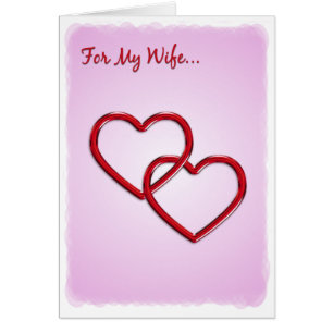 Hearts For My Wife Card