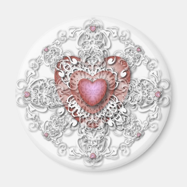 Hearts for the Fridge Magnet (Front)