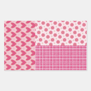 Hearts Forever Rectangular Sticker