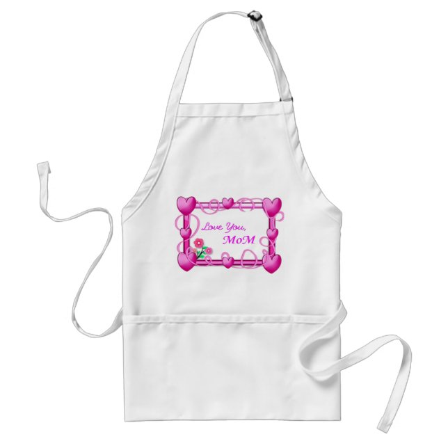 Hearts Frame - Mother's Day Standard Apron (Front)