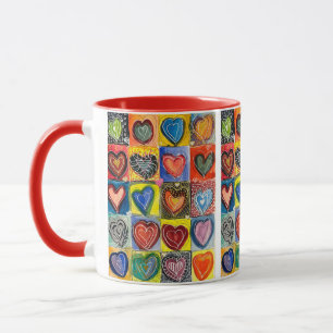 "Hearts Galore!" Beverage Mug