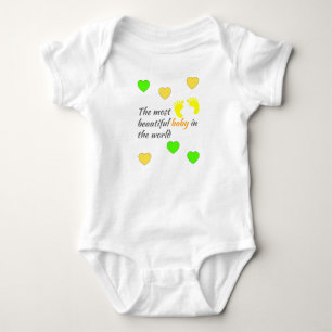 Hearts Gift: The Most Beautiful Baby in the World Bodysuit