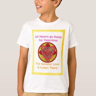 Hearts go home for valentine. T-Shirt