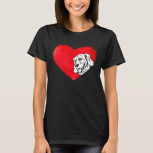 Hearts Golden Retriever Dog Puppy T-Shirt