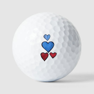 Hearts golf balls