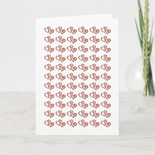 Hearts Greeting Card (Front)