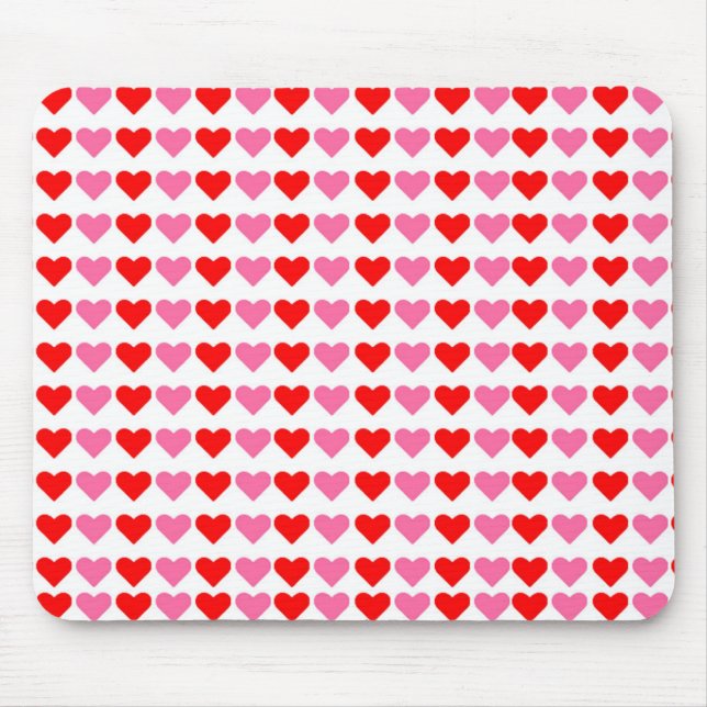 Hearts hearts hearts mouse pad (Front)
