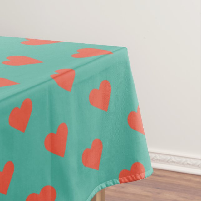 Hearts - Hearts - Hearts Tablecloth (In Situ)