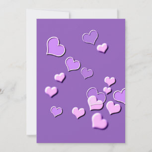 hearts holiday card