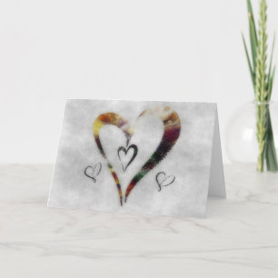 Hearts Holiday Card