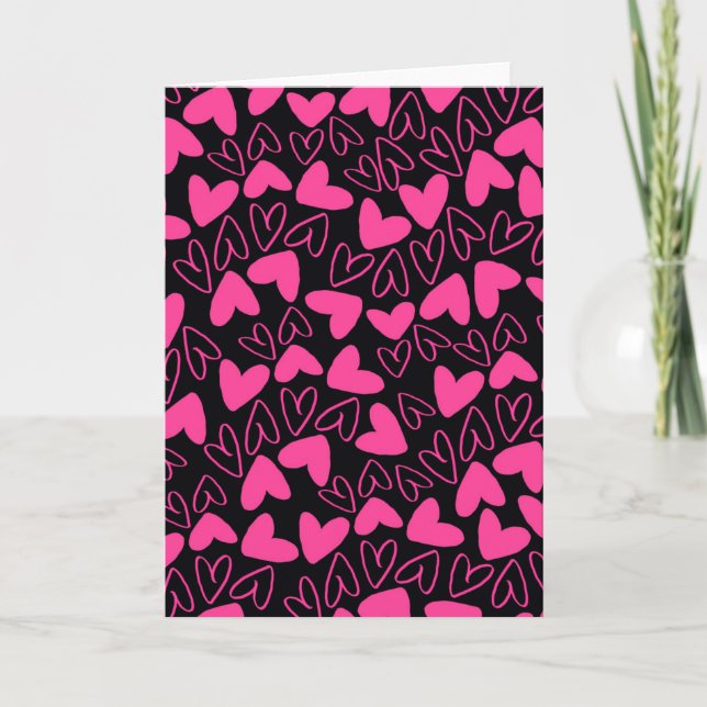 Hearts Holiday Card (Front)
