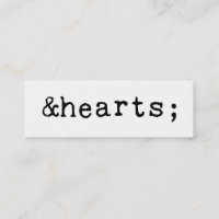 Hearts in HTML