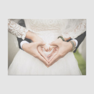 Hearts in Our Hands Wedding Tissue Paper