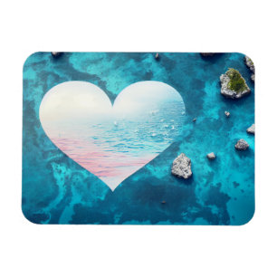 Hearts in the Ocean Magnet