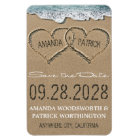 Hearts in the Sand Beach Save the Date Magnets