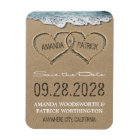 Hearts in the Sand Beach Save the Date Magnets