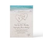 Hearts in the sand destination beach wedding