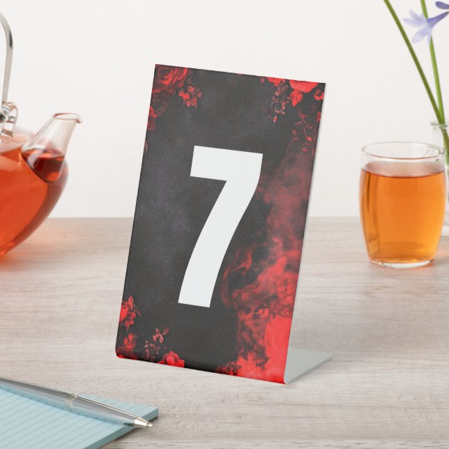 Hearts in the sand destination beach wedding table pedestal sign (In SItu)