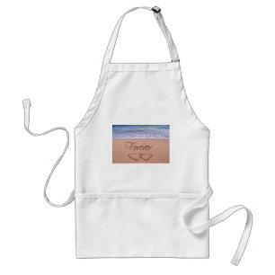 Hearts in the sand forever standard apron