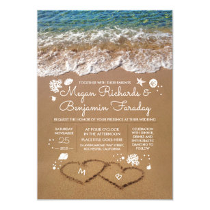 beach wedding invitations zazzle com au