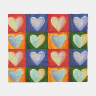 Hearts Inspirational Custom Fleece Throw Blanket