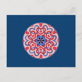 Hearts interlaced postcard