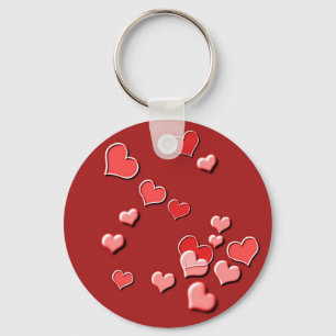 hearts key ring