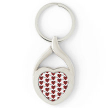Hearts Keychain