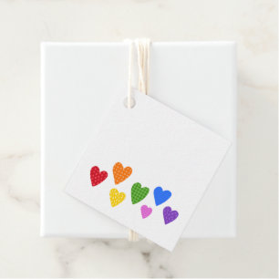 Hearts Kids Fun Cute Artisan Love Colourful Favour Tags