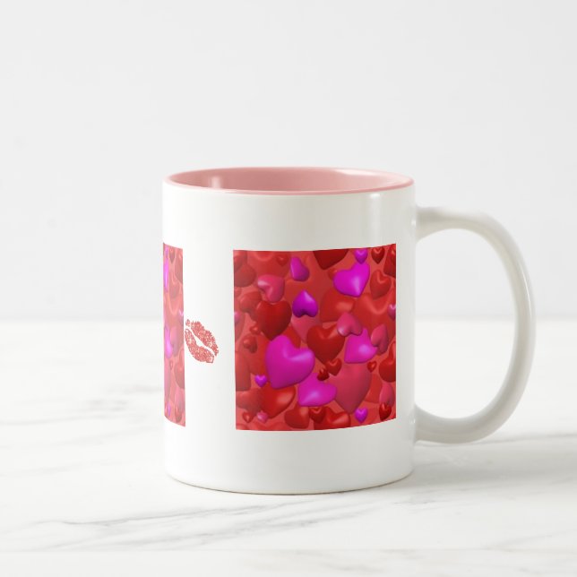 Hearts & Kisses Coffee Mug (Right)