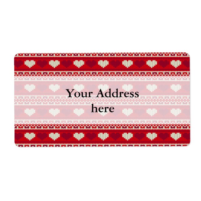 Hearts knitting seamless pattern 1 + your ideas (Front)