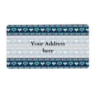 Hearts knitting seamless pattern 2 + your ideas