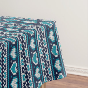 Hearts knitting seamless pattern 2 + your ideas tablecloth