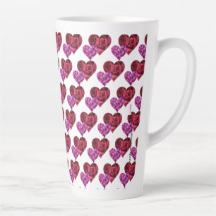 Hearts Latte Mug