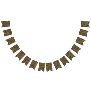 Hearts Leopard Pattern in Natural Colours Bunting