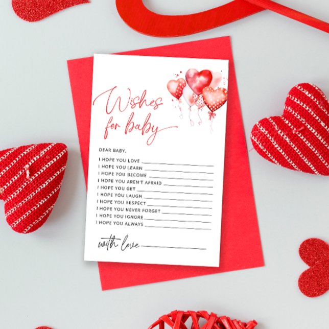 Hearts Little Sweetheart Wishes for Baby Card (Creator Uploaded)